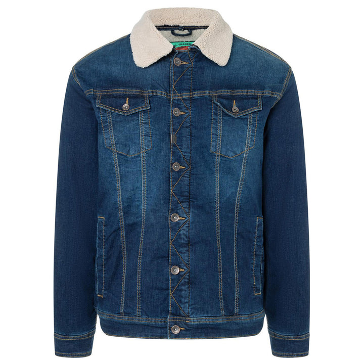 Timezone Herren Jeansjacke mit Teddyfutter