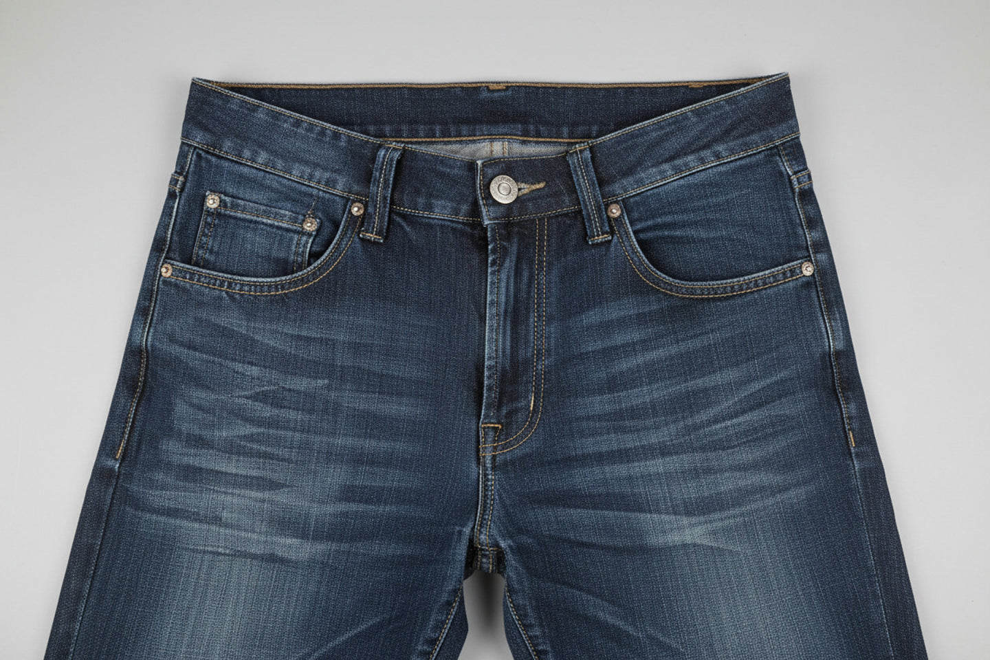 Timezone Herren Jeans EDO Zip – Straight Leg, Raywash | 78% Baumwolle