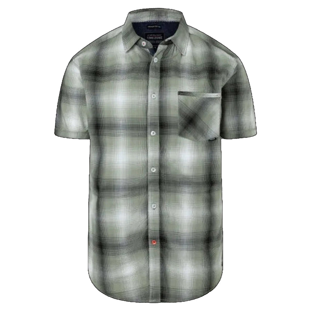Timezone Herren Kurzarmhemd „ Fading Check“