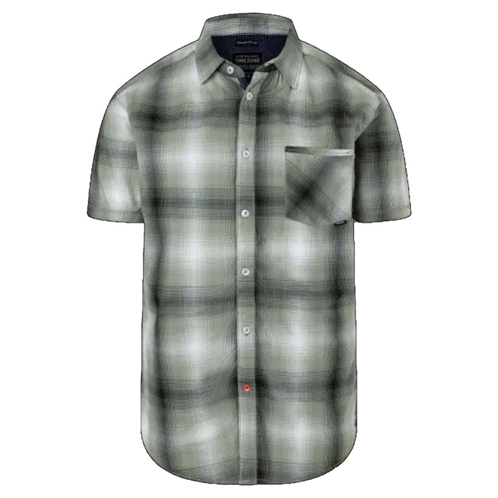 Timezone Herren Kurzarmhemd „ Fading Check“