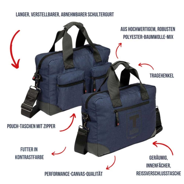 TIMEZONE Schultertasche Blau – Funktional, Stylisch & Alltagstauglich