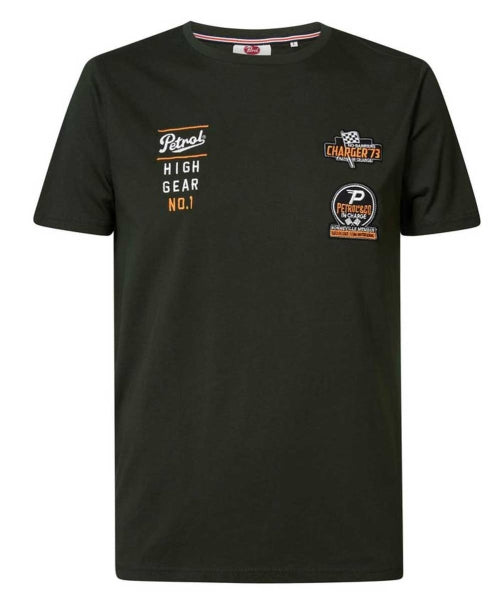 Petrol Industries T-Shirt mit Stickerei