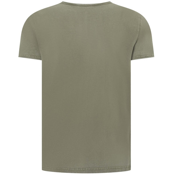 T-Shirt mit Bike Brust-Print in der Farbe Grey Olive
