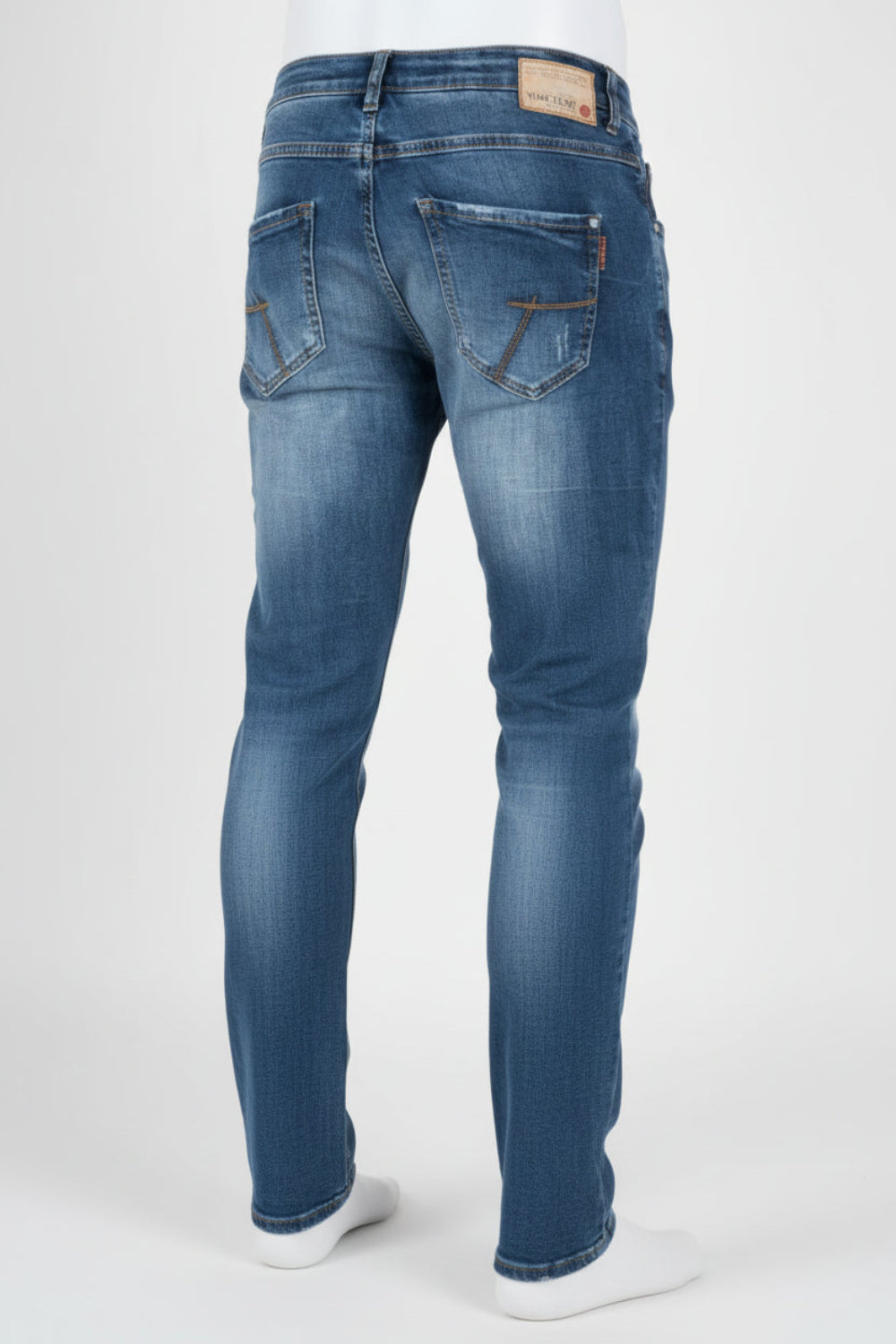 Timezone Herrenjeans Costello Tight Fit – Atlantic Blue Wash mit Comfort Stretch