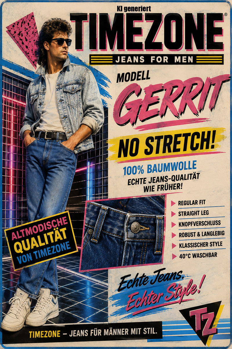 Timezone Herren Jeans „Regular Gerrit“ – Authentisch & Robust