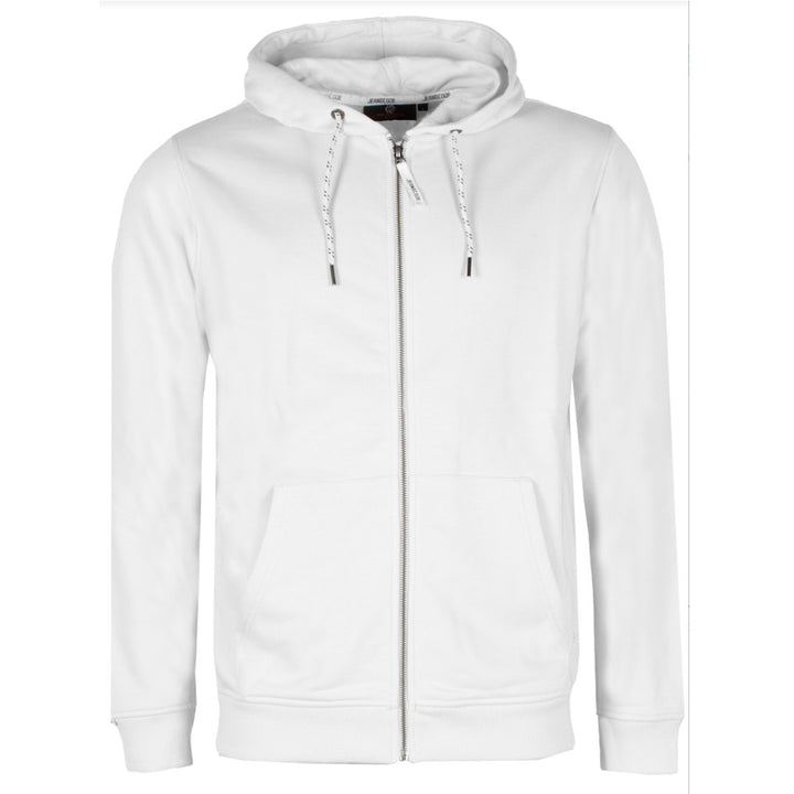 Indicode Jeans Kapuzensweatshirt mit Reißverschluss – Bright White | Leichter Hoodie aus Baumwollmix