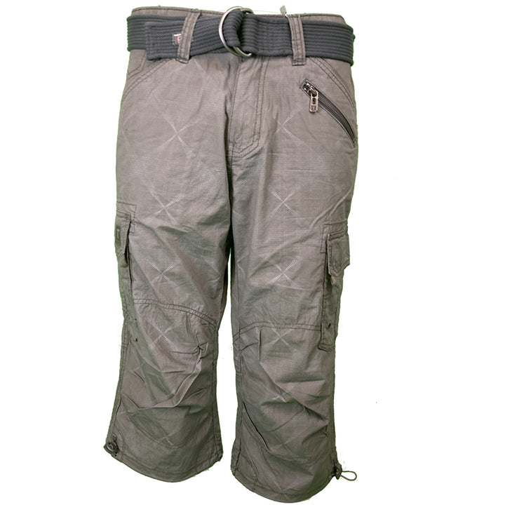 Timezone 3/4 Shorts in Beluga Grey – Lässiger Cargo-Style für Herren