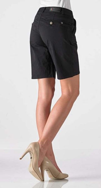 Schwarze Good Morning Universe Chino-Short "Moon" in trendiger Länge