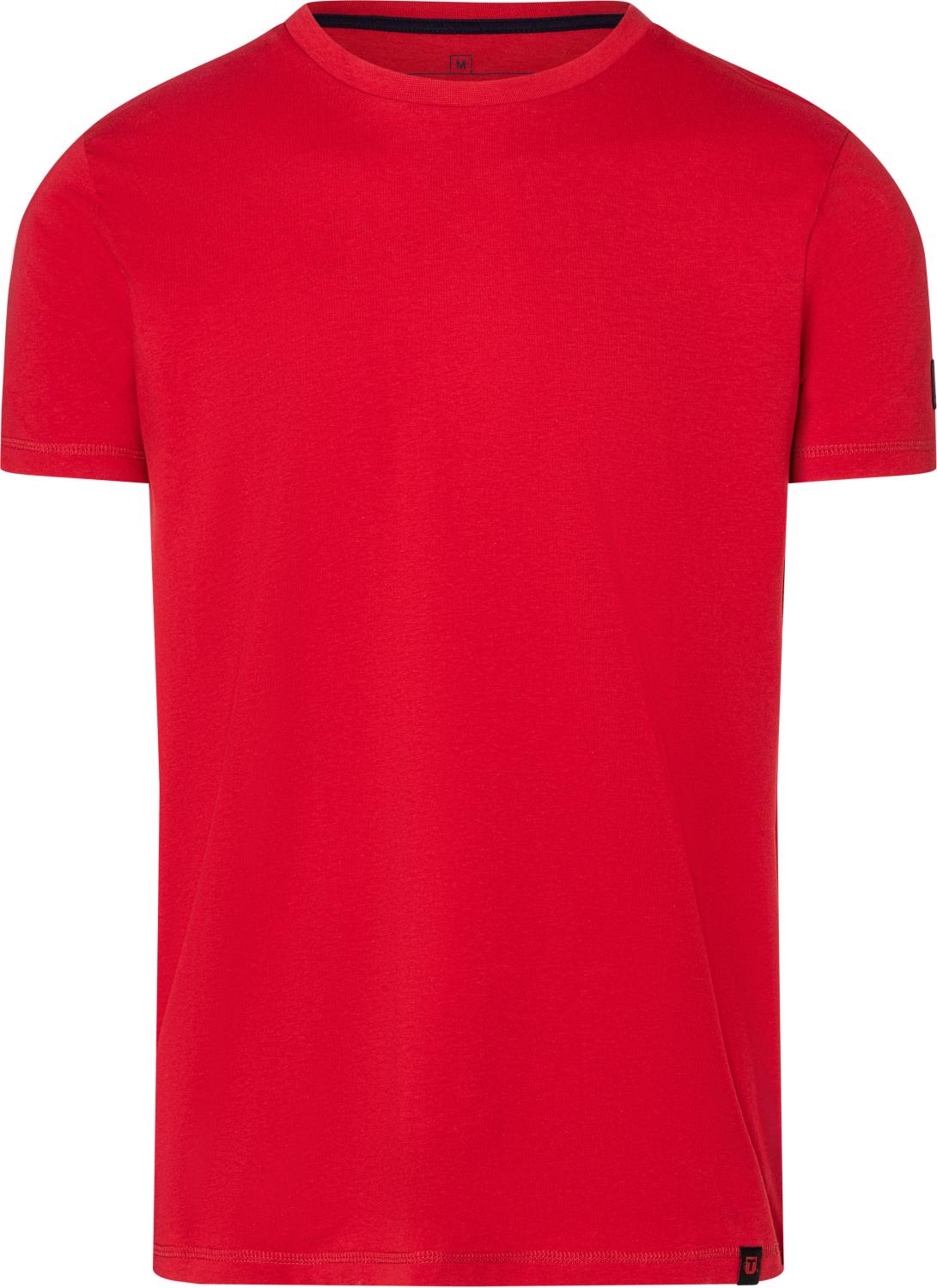 Timezone Men Ripped Basic Tee – Lässiges Herren T-Shirt aus 100% Baumwolle in Chili & Orange