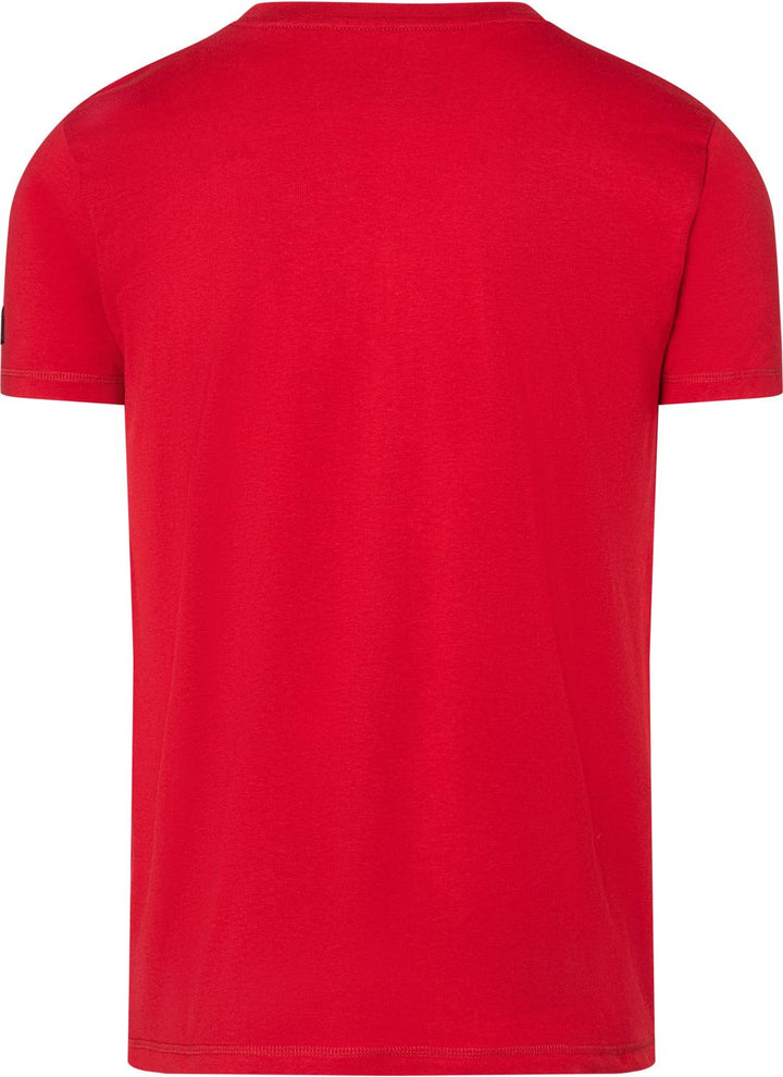 Timezone Men Ripped Basic Tee – Lässiges Herren T-Shirt aus 100% Baumwolle in Chili Red