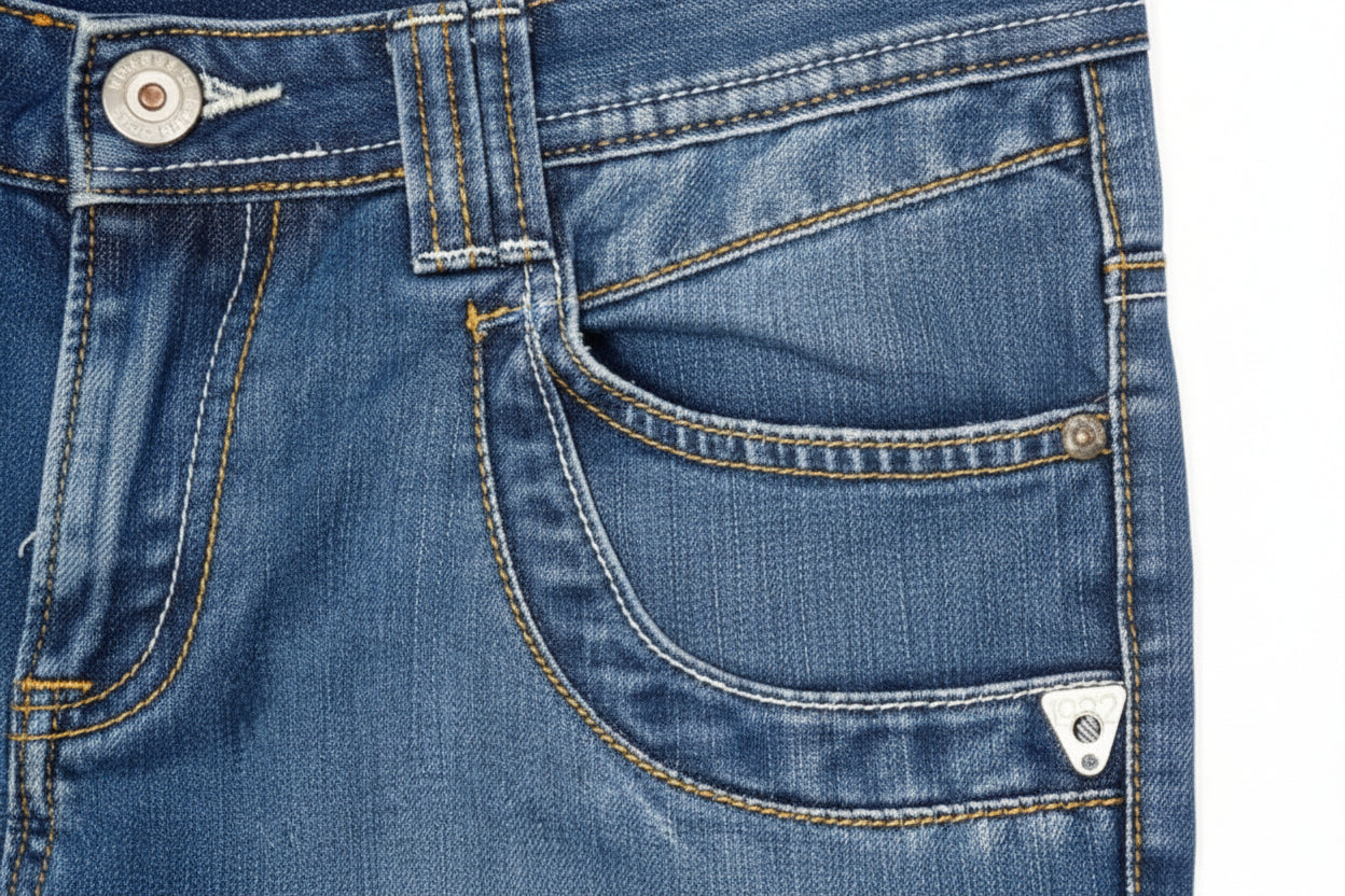 Cars Jeans Crown Herren Jeans ohne Stretch – Slim Fit, Stone Washed & Cairns Black/Blue