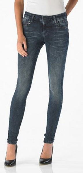 Good Morning Universe Damen Jeans │ Tesla Deco │ Superslim │ Blue/Black